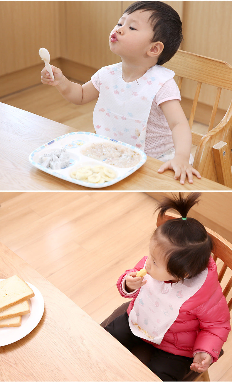 baby eating bib